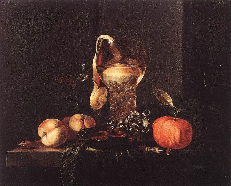 KALF, Willem Still-Life with Silver Bowl, Glasses, and Fruit China oil painting art